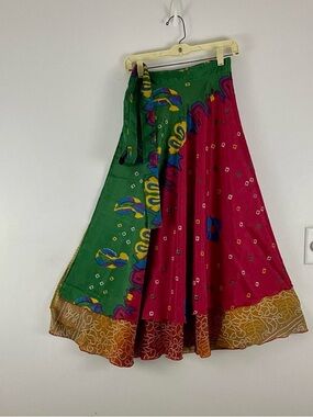 Reversible Maxi Wrap Skirt